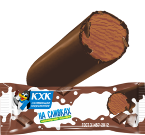 Купить оптом Пломбир На сливках, Мороженое батончик из шоколадного пломбира в нежной шоколадной глазури.   